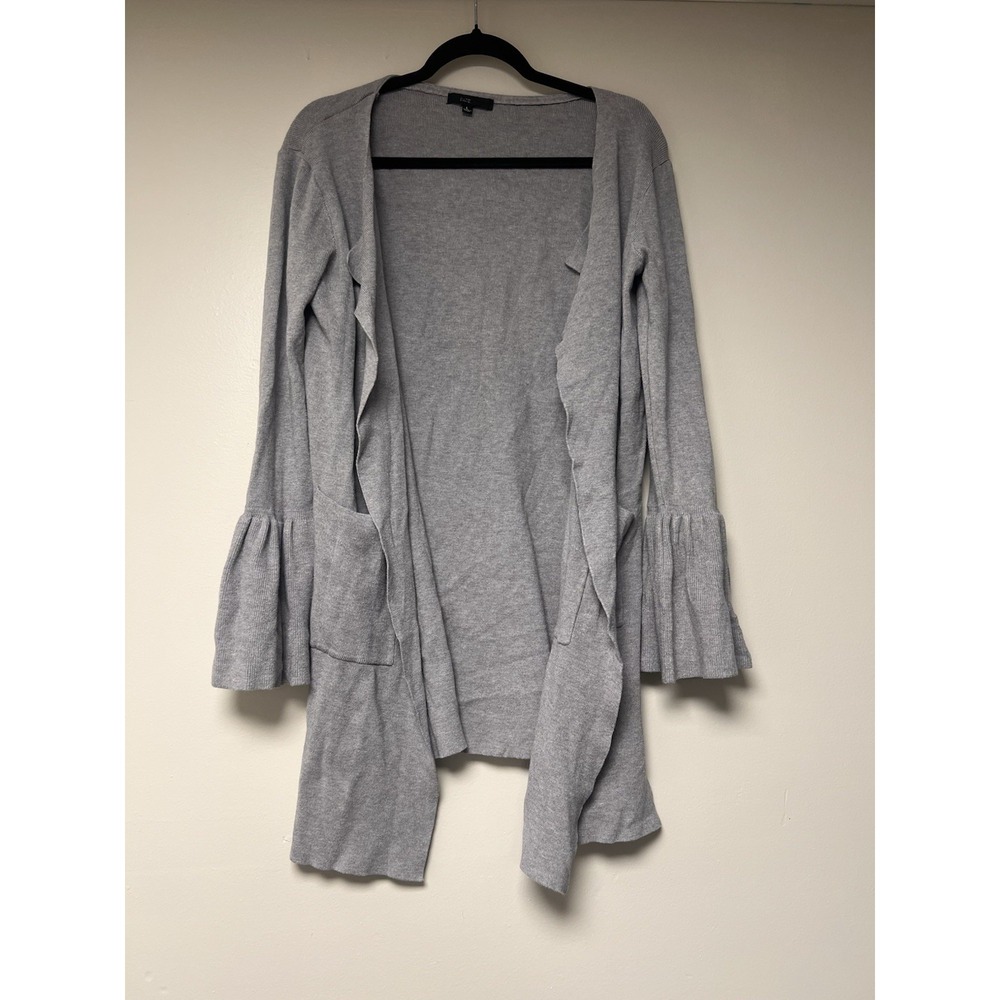 Fate Women's‎ Gray Cardigan With Bell Sleeves Size L